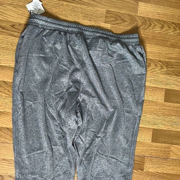 Anne Klein Womens Jogger Pants Elastic Waist Mid Rise Silver Size 3X NWT - Picture 14 of 14